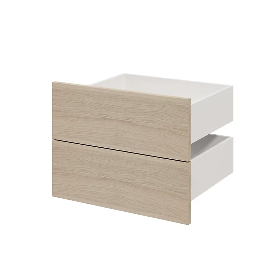 Tiroir effet chêne GoodHome Atomia H. 18,5 x L. 49,7 x P. 39 cm vendu par 2