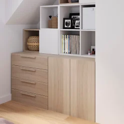 Tiroir effet chêne GoodHome Atomia H. 18,5 x L. 74,4 x p 50 cm vendu par 2