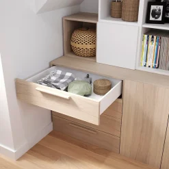 Tiroir effet chêne GoodHome Atomia H. 18,5 x L. 74,4 x p 50 cm vendu par 2