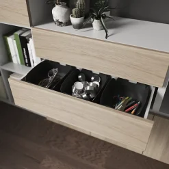 Tiroir effet chêne GoodHome Atomia H. 18,5 x L. 74,4 x p 30 cm vendu par 2