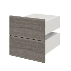 Tiroir effet chêne grisé GoodHome Atomia H. 18,5 x l. 37,2 x p 39 cm vendu par 2