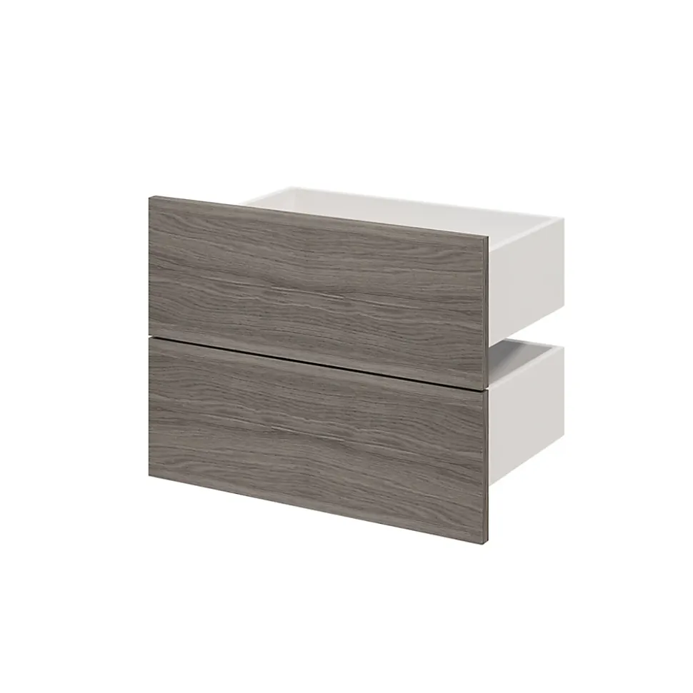 Tiroir effet chêne grisé GoodHome Atomia H. 18,5 x l. 49,7 x P. 30 cm vendu par 2