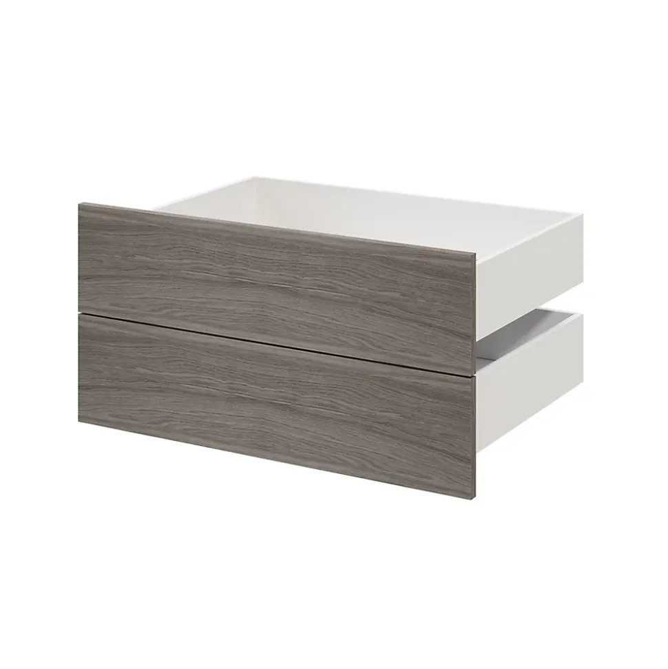 Tiroir effet chêne grisé GoodHome Atomia H. 18,5 x l. 74,4 x P. 50 cm vendu par 2