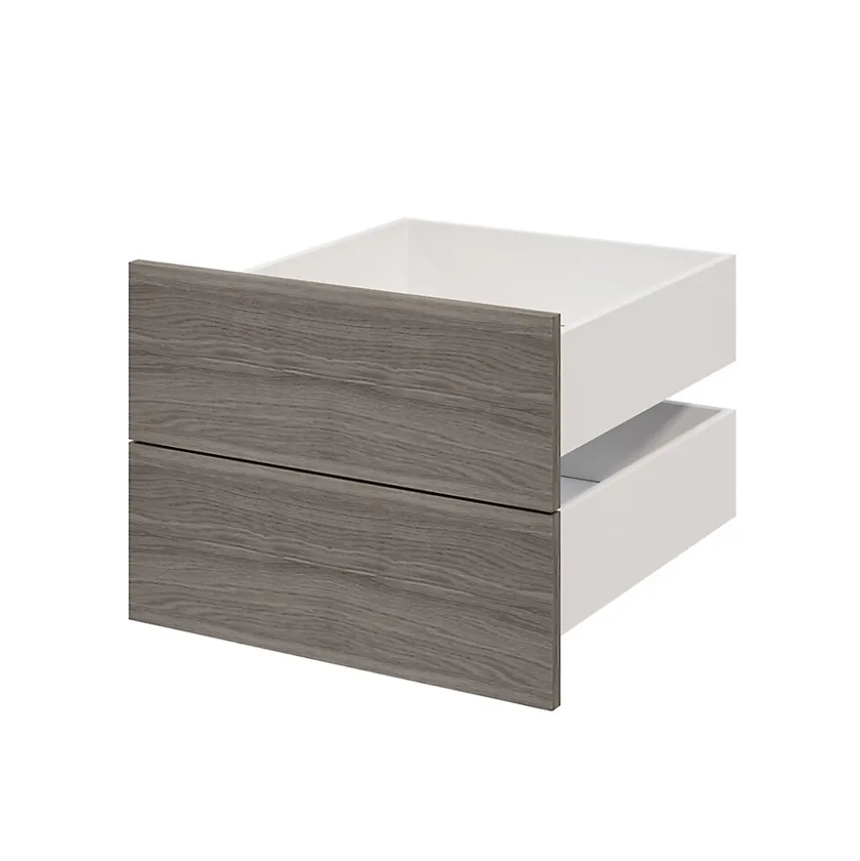 Tiroir effet chêne grisé GoodHome Atomia H. 18,5 x l. 49,7 x p 50 cm vendu par 2