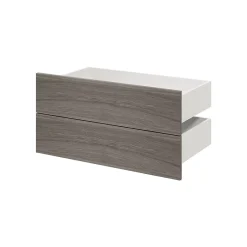 Tiroir effet chêne grisé GoodHome Atomia H. 18,5 x l. 74,4 x p 39 cm vendu par 2