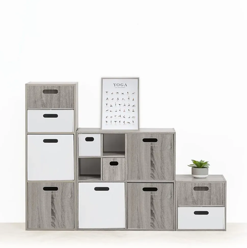 Tiroir et étagère 31cm Effet chêne gris Mix N' Modul - 5Five