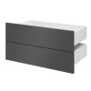 Tiroir GoodHome Atomia anthracite H. 18,5 x l. 74,7 x P. 39 cm vendu par 2