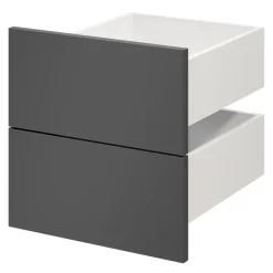 Tiroir GoodHome Atomia anthracite H. 18,5 x l. 37,2 x P. 39 cm vendu par 2