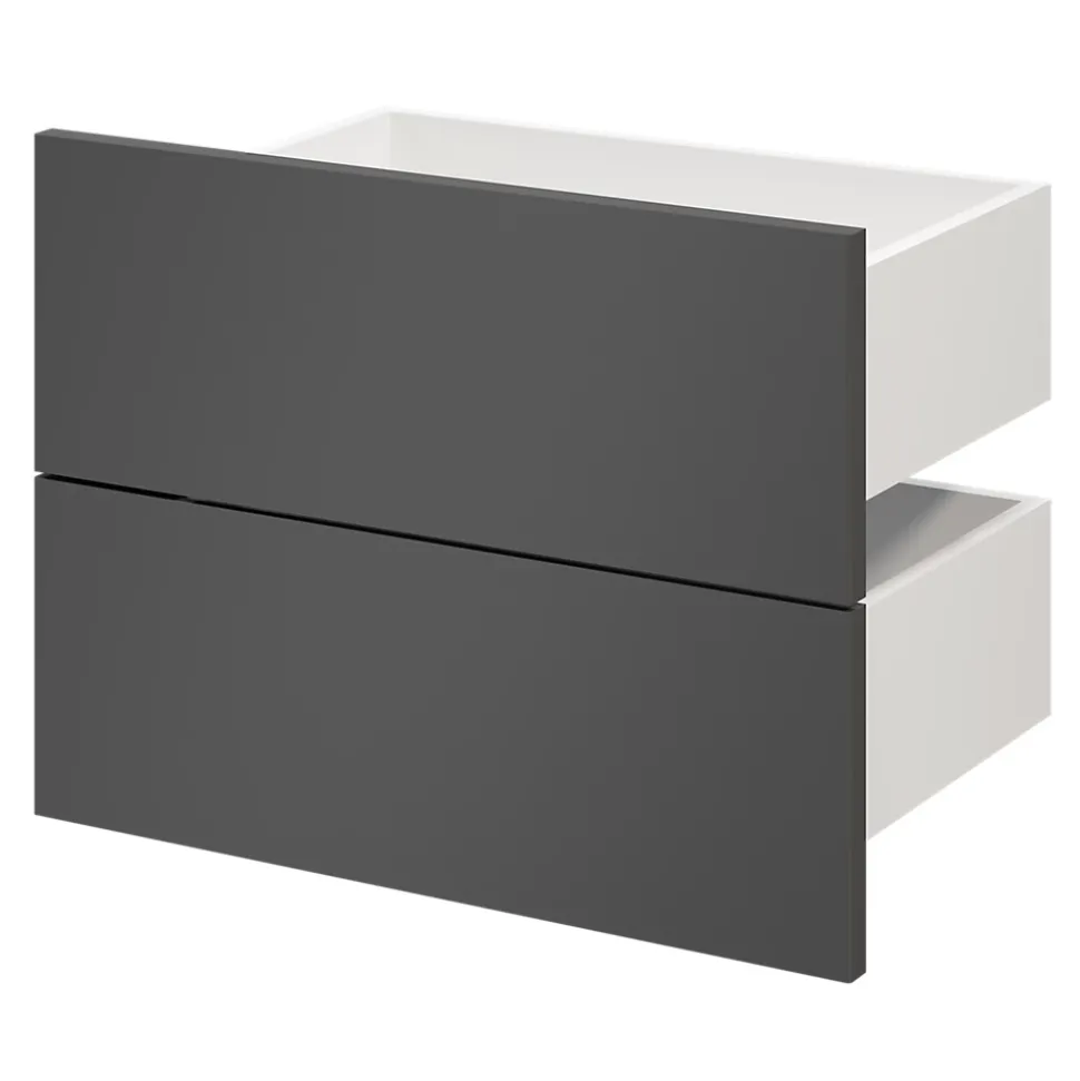 Tiroir GoodHome Atomia anthracite H. 18,5 x l. 37,2 x P. 30 cm vendu par 2