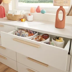 Tiroir GoodHome Atomia beige cachemire H. 18,5 x l. 74,7 x P. 39 cm vendu par 2