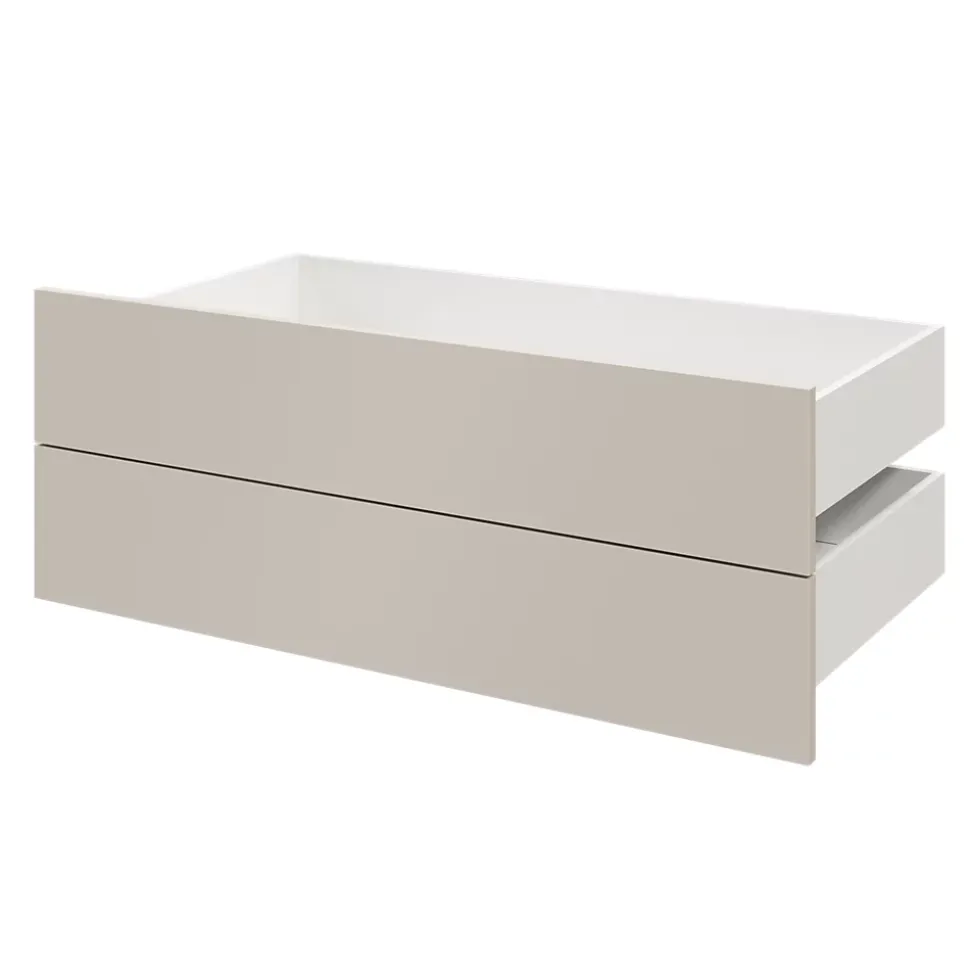 Tiroir GoodHome Atomia beige cachemire H. 18,5 x l. 99,7 x P. 50 cm vendu par 2