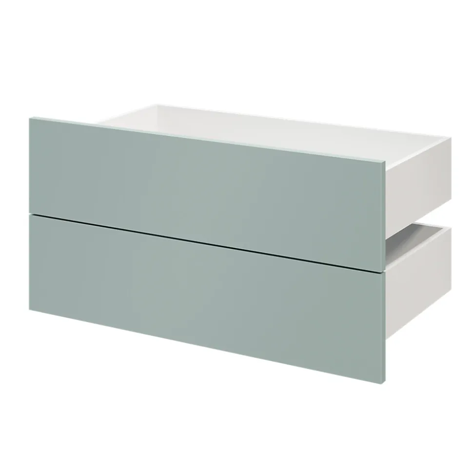 Tiroir GoodHome Atomia bleu aqua H. 18,5 x l. 74,7 x P. 39 cm vendu par 2