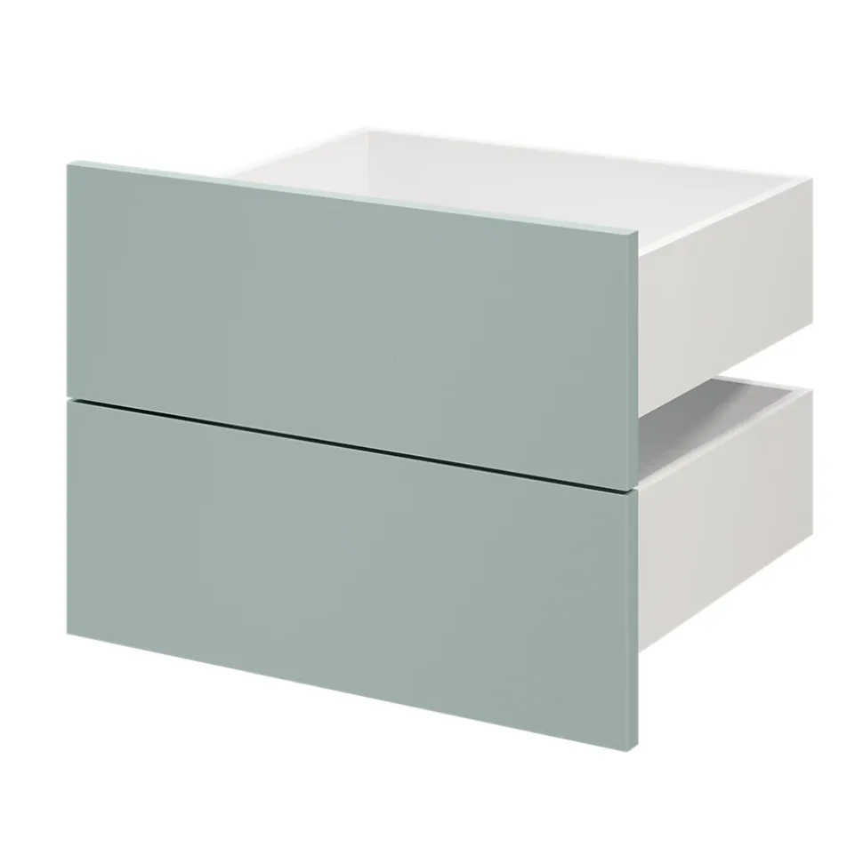 Tiroir GoodHome Atomia bleu aqua H. 18,5 x l. 49,7 x P. 39 cm vendu par 2