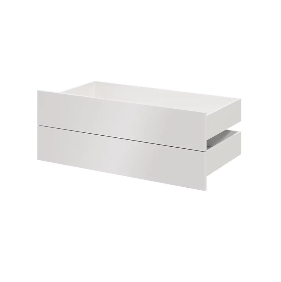 Tiroir GoodHome Atomia blanc brillant H. 18,45 x l. 99,7 x P. 40,9 cm vendu par 2