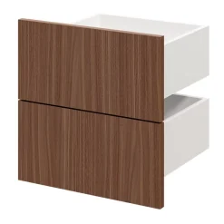 Tiroir GoodHome Atomia effet noyer H. 18,5 x l. 37,2 x P. 30 cm vendu par 2