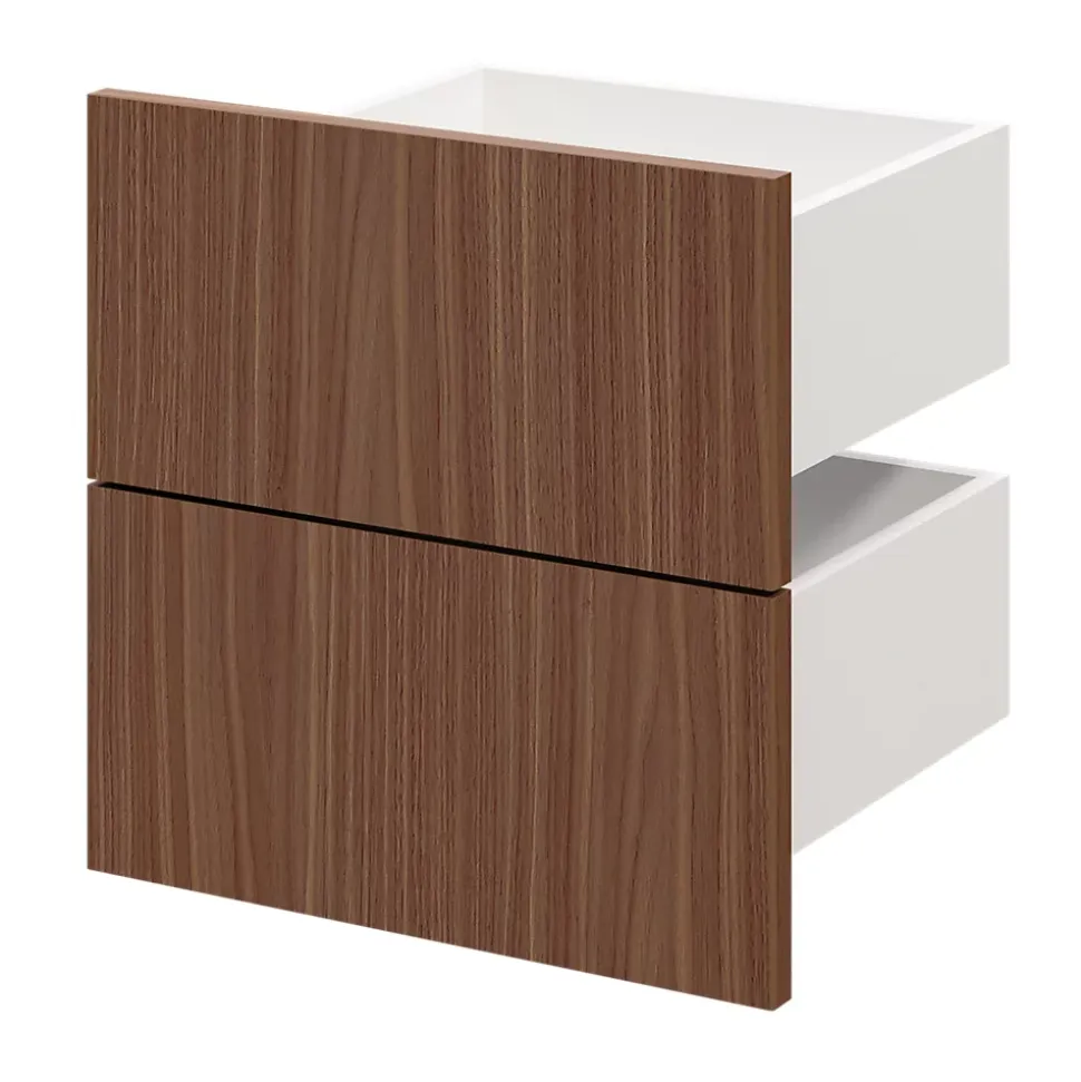 Tiroir GoodHome Atomia effet noyer H. 18,5 x l. 37,2 x P. 30 cm vendu par 2