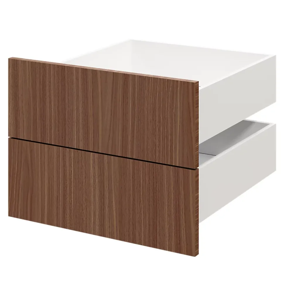 Tiroir GoodHome Atomia effet noyer H. 18,5 x l. 49,7 x P. 50 cm vendu par 2