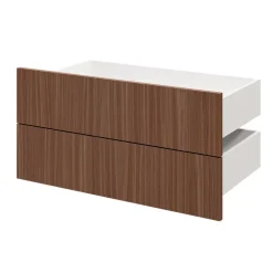 Tiroir GoodHome Atomia effet noyer H. 18,5 x l. 74,7 x P. 39 cm vendu par 2