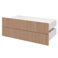 Tiroir GoodHome Atomia effet chêne chaud H. 18,5 x l. 99,7 x P. 50 cm vendu par 2