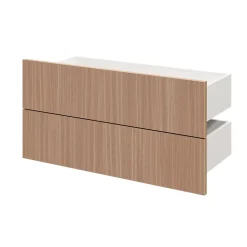 Tiroir GoodHome Atomia effet chêne chaud H. 18,5 x l. 74,7 x P. 30 cm vendu par 2