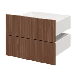 Tiroir GoodHome Atomia effet noyer H. 18,5 x l. 49,7 x P. 39 cm vendu par 2