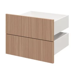 Tiroir GoodHome Atomia effet chêne chaud H. 18,5 x l. 49,7 x P. 39 cm vendu par 2