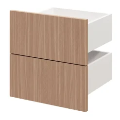 Tiroir GoodHome Atomia effet chêne chaud H. 18,5 x l. 37,2 x P. 30 cm vendu par 2