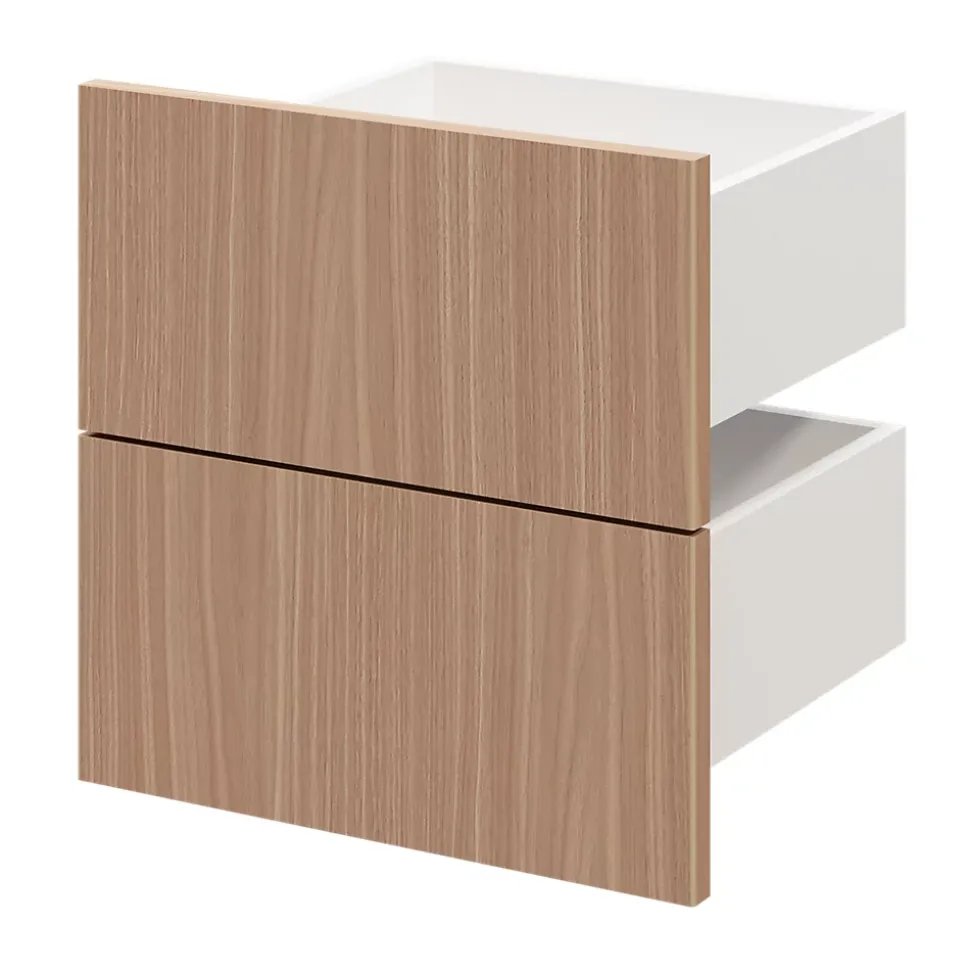 Tiroir GoodHome Atomia effet chêne chaud H. 18,5 x l. 37,2 x P. 30 cm vendu par 2