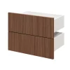 Tiroir GoodHome Atomia effet noyer H. 18,5 x l. 49,7 x P. 30 cm vendu par 2