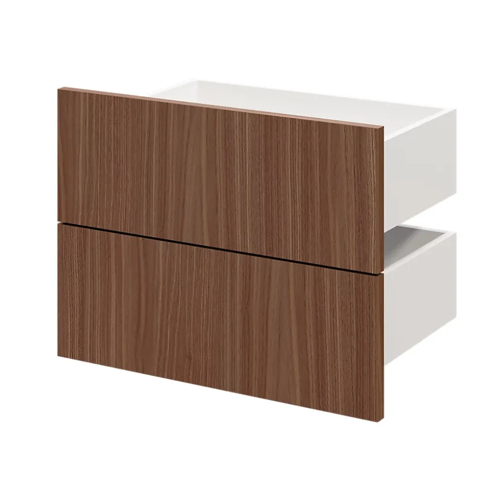 Tiroir GoodHome Atomia effet noyer H. 18,5 x l. 49,7 x P. 30 cm vendu par 2