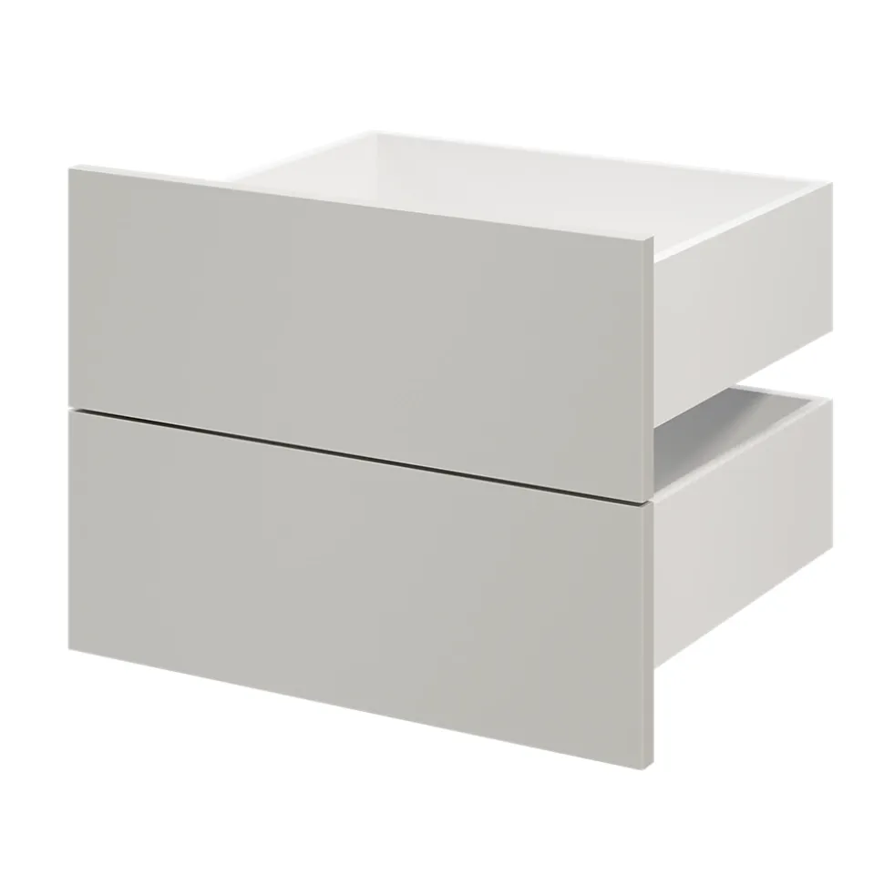 Tiroir GoodHome Atomia gris clair H. 18,5 x l. 49,7 x P. 39 cm vendu par 2