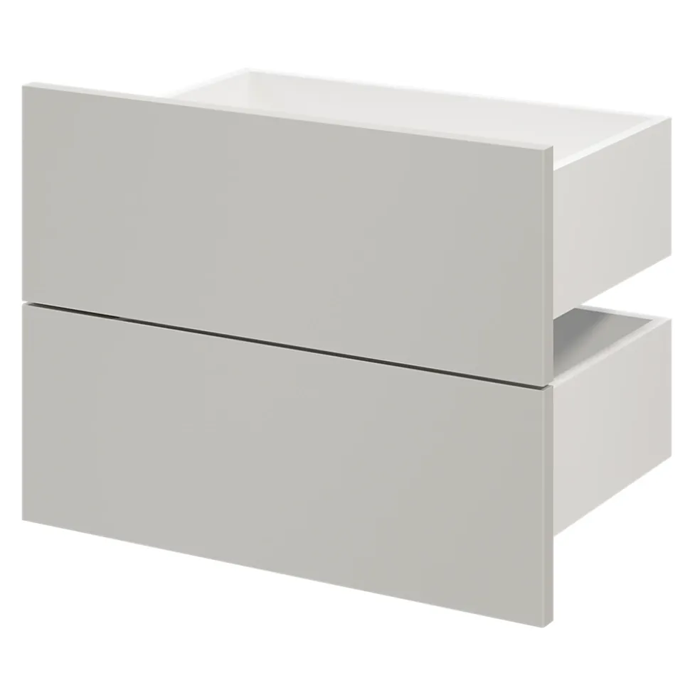 Tiroir GoodHome Atomia gris clair H. 18,5 x l. 37,2 x P. 30 cm vendu par 2
