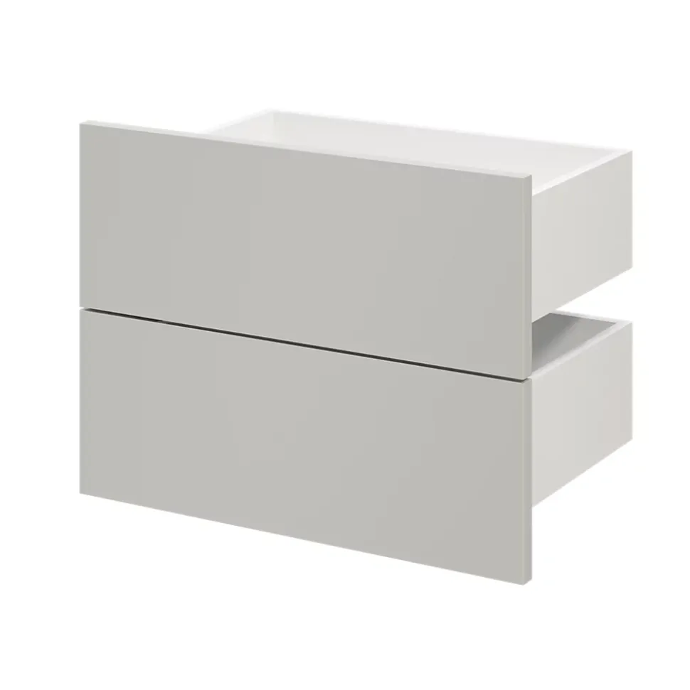 Tiroir GoodHome Atomia gris clair H. 18,5 x l. 49,7 x P. 30 cm vendu par 2