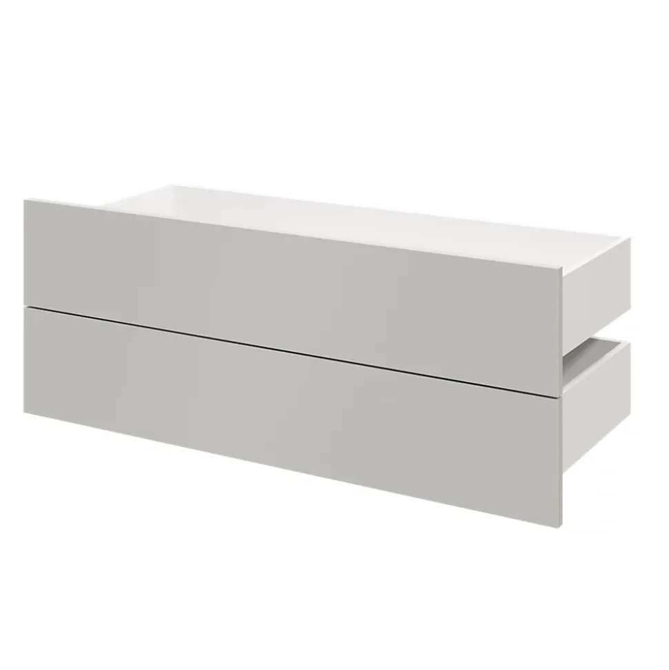 Tiroir GoodHome Atomia gris clair H. 18,5 x l. 99,7 x P. 39 cm vendu par 2
