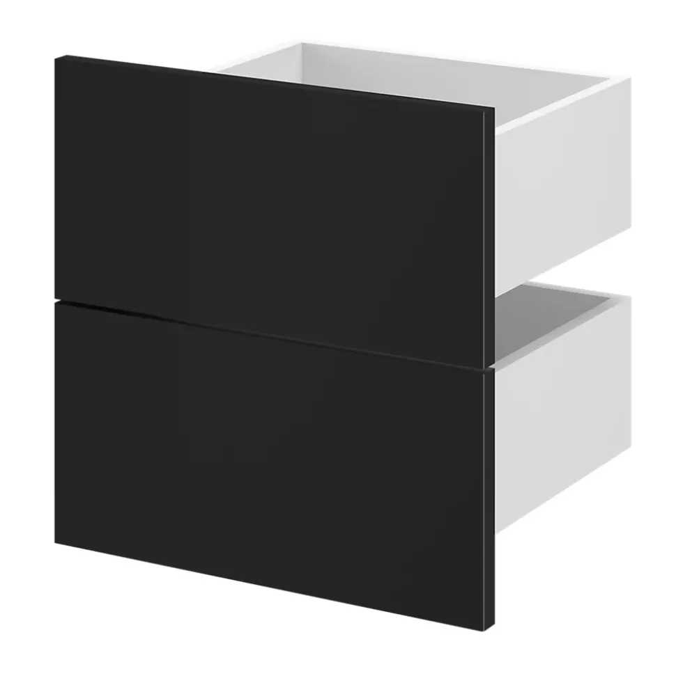Tiroir GoodHome Atomia noir H. 18,45 x l. 37,2 x P. 31,7 cm vendu par 2