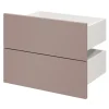 Tiroir GoodHome Atomia rose taupe H. 18,5 x l. 37,2 x P. 30 cm vendu par 2