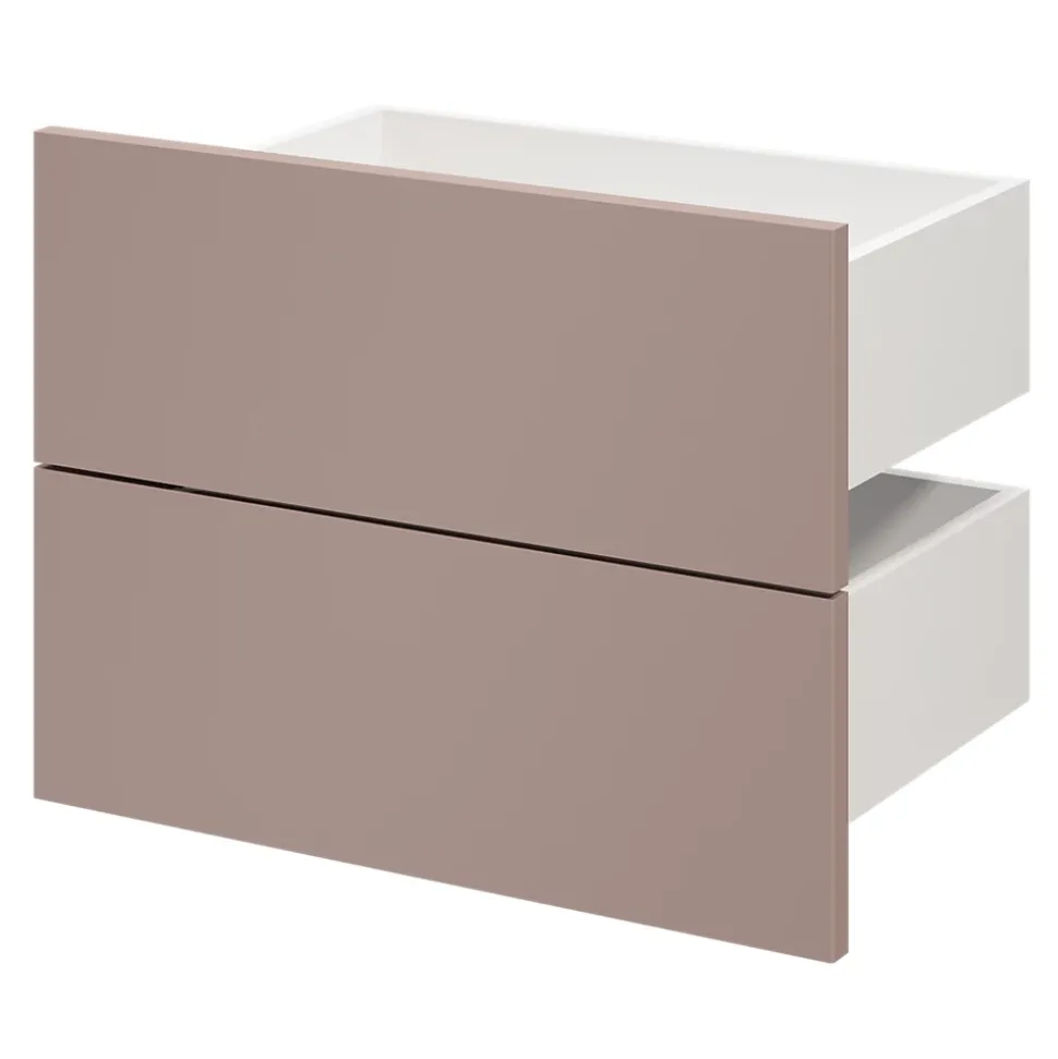Tiroir GoodHome Atomia rose taupe H. 18,5 x l. 37,2 x P. 30 cm vendu par 2