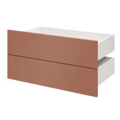 Tiroir GoodHome Atomia terracotta H. 18,5 x l. 74,7 x P. 39 cm vendu par 2