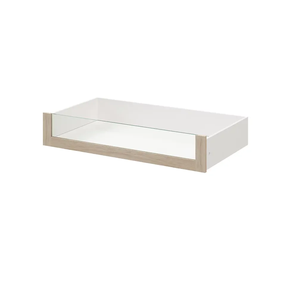 Tiroir intérieur avec façade verre effet chêne GoodHome Atomia H. 17 x L. 93,7 x P. 50 cm