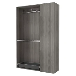Tiroir intérieur avec façade verre effet chêne grisé GoodHome Atomia H. 17 x L. 43,7 x P. 45 cm