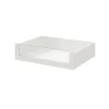 Tiroir intérieur avec façade verre blanc GoodHome Atomia H. 17 x L. 71,4 x P. 50 cm