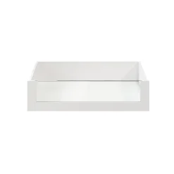 Tiroir intérieur avec façade verre blanc GoodHome Atomia H. 17 x L. 71,4 x P. 50 cm