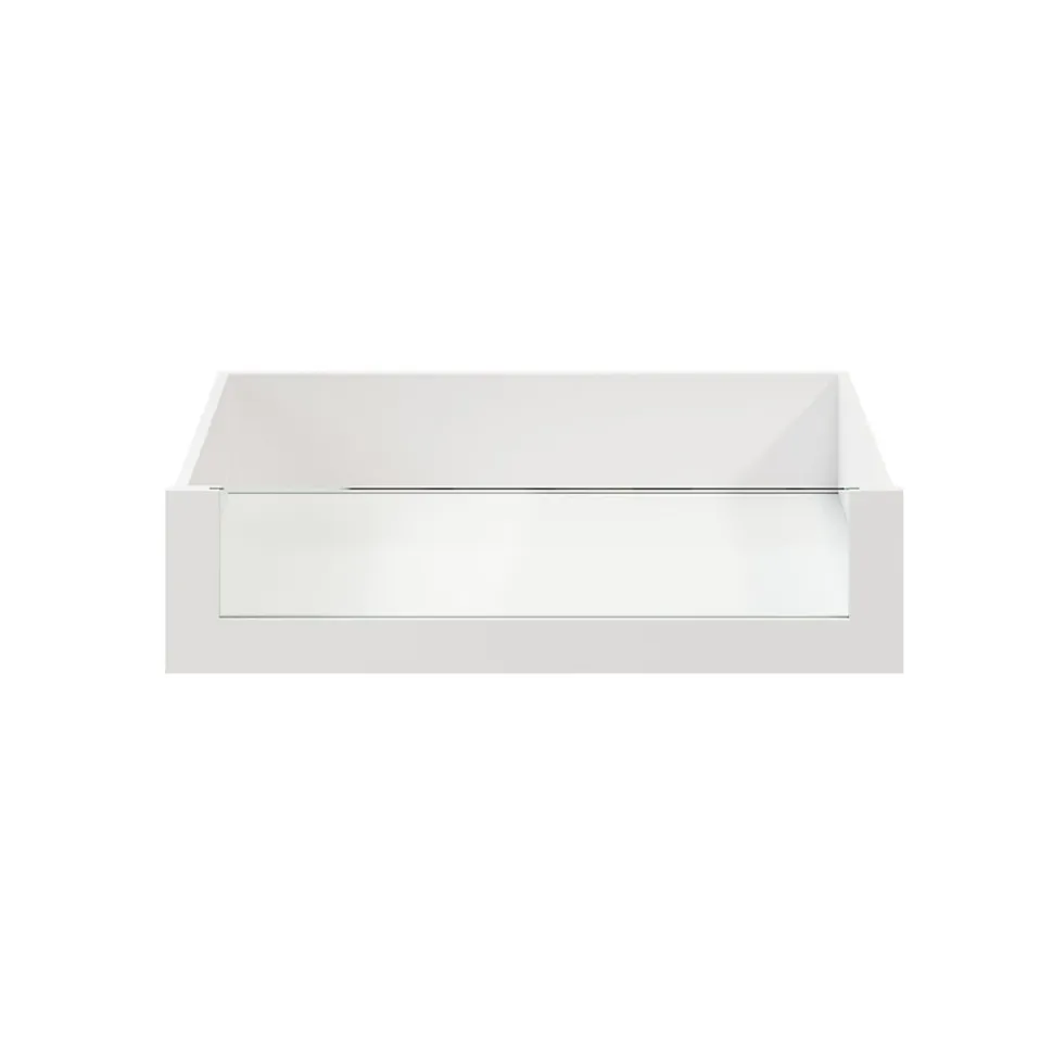 Tiroir intérieur avec façade verre blanc GoodHome Atomia H. 17 x L. 71,4 x P. 50 cm