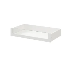 Tiroir intérieur avec façade verre blanc GoodHome Atomia H.17 x L. 93,7 x P.50 cm