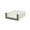 Tiroir intérieur avec façade verre effet chêne grisé GoodHome Atomia H. 17 x L. 46,4 x P. 50 cm