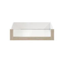 Tiroir intérieur avec façade verre effet chêne GoodHome Atomia H. 17 x L. 71,4 x P. 50 cm
