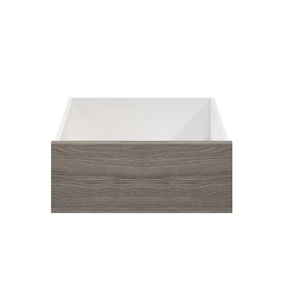 Tiroir intérieur effet chêne grisé GoodHome Atomia H. 17 x L. 46,4 x P. 50 cm
