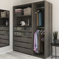 Tiroir intérieur effet chêne grisé GoodHome Atomia H. 17 x L. 93,7 x P. 50 cm
