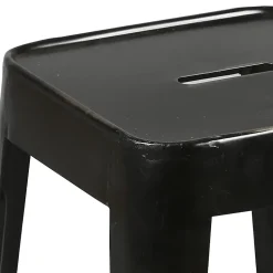 TOLGA - Lot de 4 Tabourets Noirs