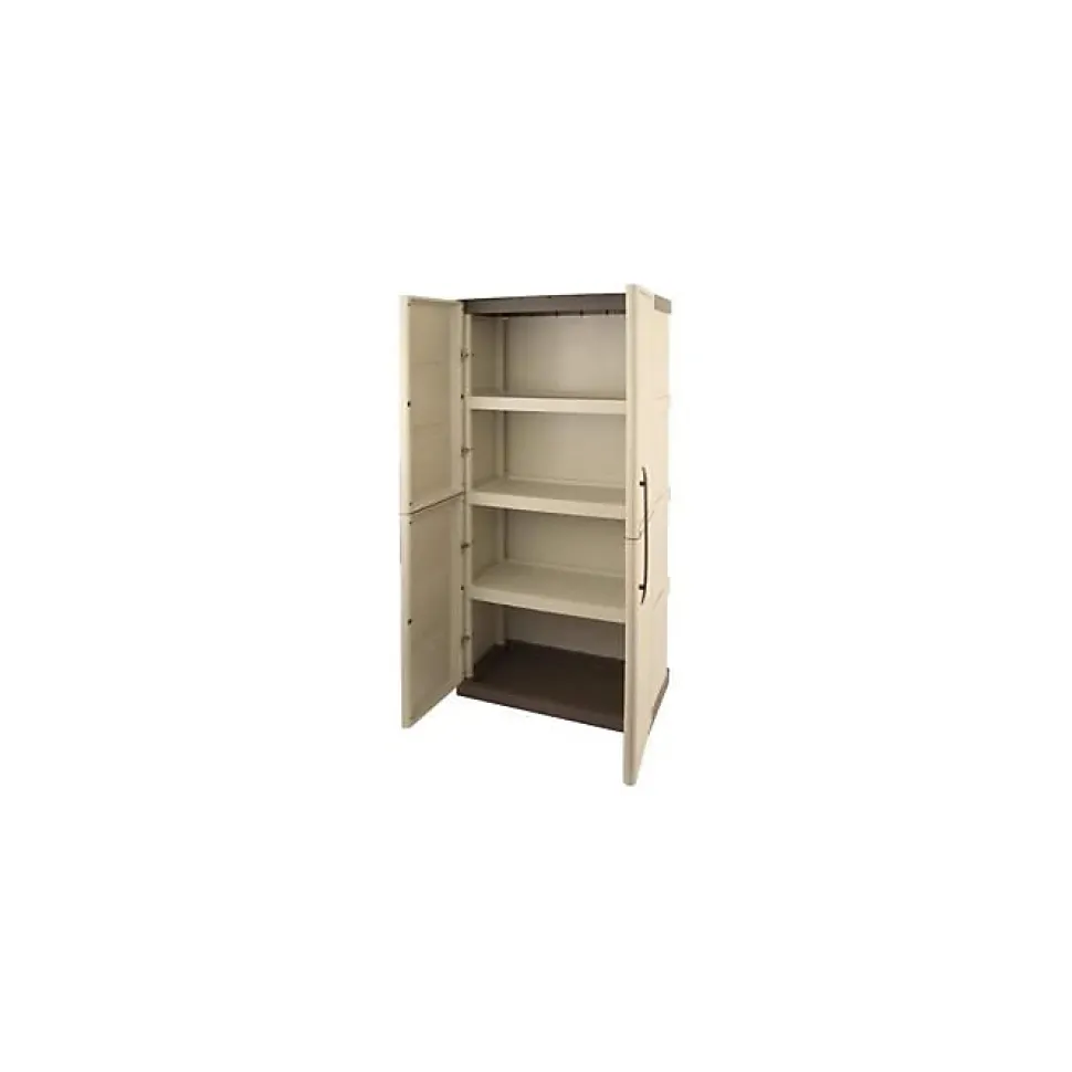 TOOD Armoire de rangement haute en resine 3 tablettes
